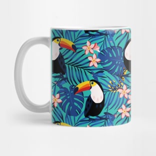 Toucans in Blue Jungle Mug